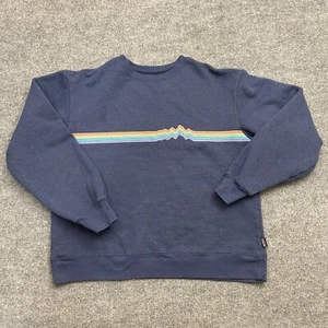 Patagonia Sweatshirt Women's L Blue Uprisal Logo Pullover Crew Neck Outdoor - Picture 1 of 9