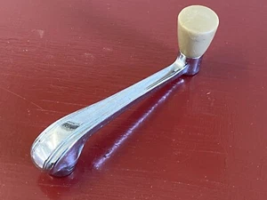 VINTAGE CORD INTERIOR WINDOW CRANK SQUARE MOUNT - Picture 1 of 7