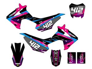 2013-2018 CRF 110 SURGE Pink Senge Graphics Kit Compatible with Honda - Picture 1 of 10