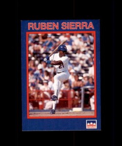 1990 STARLINE LONG JOHN SILVER BASEBALL CARD #8 RUBEN SIERRA TEXAS RANGERS