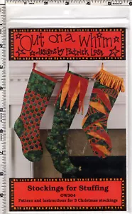 Stockings for Stuffing" Indygo Junction Out on a Whim Sewing Craft Pattern OW304 - Picture 1 of 5