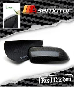 Dry Carbon Fiber Door Mirror Cover Trims fits AUDI A3 8P 8PA A4 B6 B7 A6 C6 S6 - Picture 1 of 1