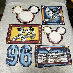 Disney Unlimited 1996 Olympia Sweatshirt grau Gr. XL Vintage Mickey Minnie - Bild 1 von 10