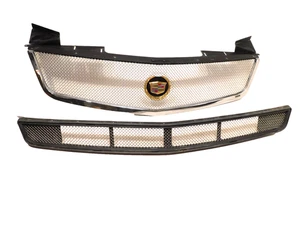 2005-2007 Cadillac STS E&G GRILLE CHROME CUSTOM METAL MESH GRILL AFTERMARKET - Picture 1 of 16