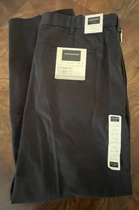 Covington Men's Regular Fit Dress Pants High Rise Pleated Black Size 42 x 30 - Picture 1 of 4