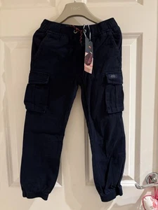 Joules Boys Navy Cargo Trousers 6 Yrs BNWT - Picture 1 of 5