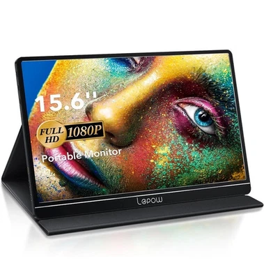 LEPOW Z1 15.6'' Portable Monitor for Laptop | Dual Screen | Screen Extender A - Image 1 of 4