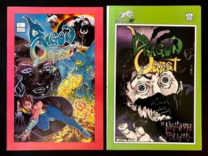 Dragon Quest #1, 2 Hi-Grade Tim Vigil Covers & Art Grips Faust Silverwolf 1986 - Picture 1 of 6