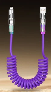 4-in-1 Multi 5FT Charging Cable PD Fast USB-C Charger for IPhone Samsung Laptop - Picture 1 of 17