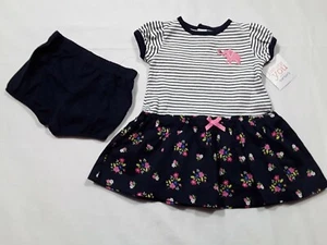 Carter's 6 Mo. Baby Mädchen Top & Shorts Outfit 2 Teile "Just One You" Neu mit Etikett - Bild 1 von 6