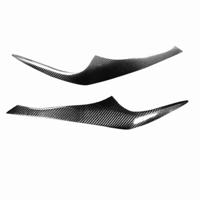 Headlights Eyelids Eyebrows Cover For  Tiburon Coupe 2003-2008 Black - Image 1 of 4