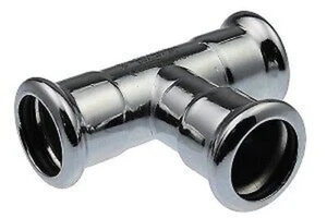 C-Steel Press Fitting T-Piece Equal Width and M Contour - Picture 1 of 1