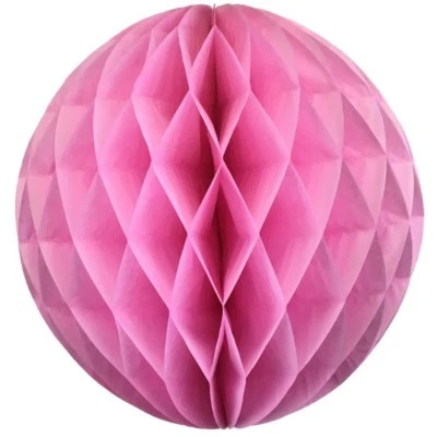 Bola de papel de seda HoneyComb de 4 pulgadas linterna pompones boda cumpleaños sesión de fotos Foto 1 de 4