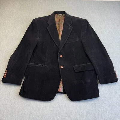 Blazer Lauren Ralph Lauren Para Hombres 40S Negro Pana Deportivo Dos Botones Chaqueta Abrigo Foto 1 de 4