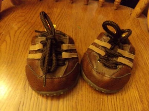 FOR doll or BEAR BROWN SHOES W/STRIPES shoes build a bear 00 - Picture 1 of 2