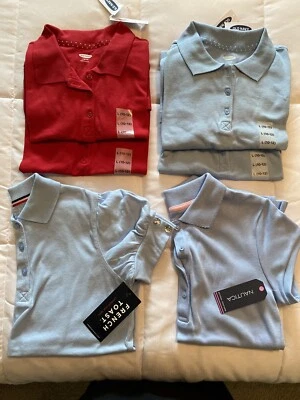 Girls School Uniform Shirt Lot - Image 1 of 4