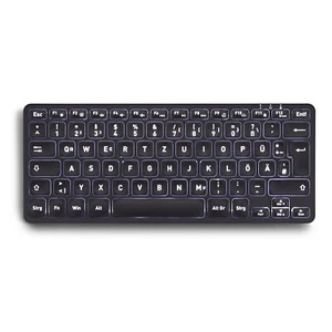 Perixx PERIBOARD-732B ES, Mini Teclado Inalámbrico, con Iluminación, Negro - Imagen 1 de 2