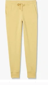 Amazon Essentials Women's French Terry Fleece Jogger Sweatpant, Yellow/Gold - Picture 1 of 4