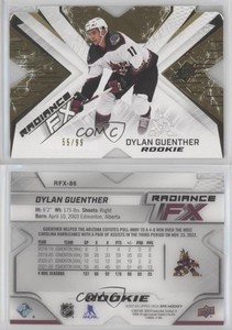 2022-23 SPx Radiance F/X Rookies Gold /99 Dylan Guenther #RFX-86 Rookie RC