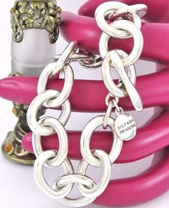 Sterling Silver 925 Oval Cable Bracelet 8” Silpada B2187  - Picture 1 of 10