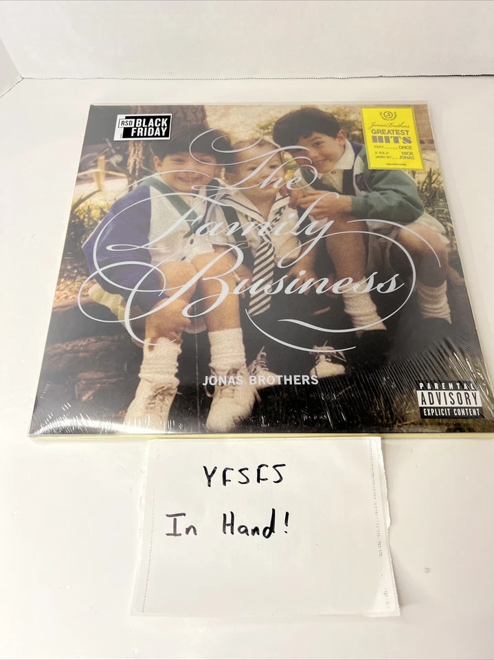 The Jonas Brothers Family Business RSD 2023 BF Greatest Hits on Clear Vinyl RARE - Image 1 of 4