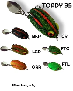 DEADLY TOADY SOFTSHELL BASS LURE FISHING LURE SOFTBODY - Picture 1 of 1