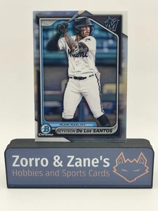 DEYVISON De Los SANTOS 2024 Bowman Draft - Chrome REFRACTOR #BDC-134 MARLINS - Picture 1 of 2