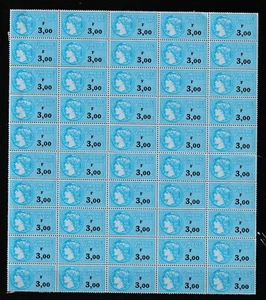 FRANCE - bloc de 50 timbres FISCAUX de 3,00 Francs - Neufs XX - Imagen 1 de 1