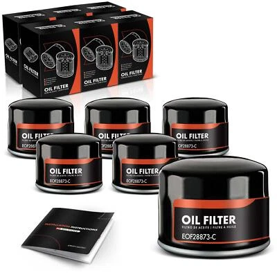 6x Filtro de aceite de motor para Chevrolet Silverado 2500 HD Silverado 3500 10 k millas Foto 1 de 4