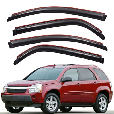 In-Channel Acrylic Sleek Window Visor Rain Guard for 2005-2009 Chevrolet Equinox Foto 1 de 4