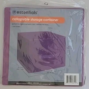 Fabric Collapsible Storage Container Cube Bin Essentials-Books Toys Clothing... - Picture 1 of 1