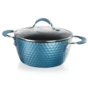 Nutriche Cooking Pot w/ Lid - Stylish Cookware with Elegant Diamond Pattern - Picture 1 of 7