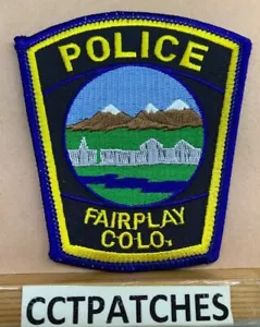 FAIRPLAY, COLORADO POLICE SHOULDER PATCH CO - Bild 1 von 2