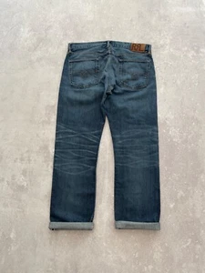 RRL Double RL Men's Low Straight Selvedge Jeans 36x34 Made in USA Japan Denim - Picture 1 of 23