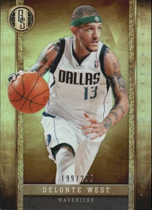 2011-12 Panini Gold Standard Dallas Mavericks Basketball Card #72 Delonte West - Picture 1 of 2