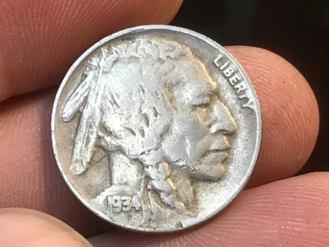 1934-D Buffalo Nickel, 1 Coin Cover