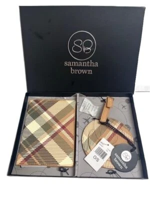 Samantha Brown to-go Passport Case and Luggage Tag Boxed Gift Set - Image 1 of 3
