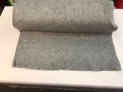 GRAY ACRYLICFELT 72” WIDE-SCHOOL CRAFT-POKER TABLE FABRIC-SOLD BY YARD. - Image 1 of 4