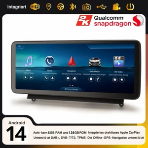 12,3" 8+128GB Android 14 CarPlay Autoradio Navi Mercedes BENZ C-Klasse W204 S204 - Bild 1 von 23