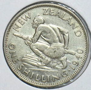 New Zealand 1940 Shilling 298669 combine shipping - Picture 1 of 2
