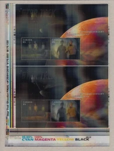 STAR TREK 50th = Pos.5, 9 (LL) LENTICULAR S/Ss fr uncut sheet #2922i Canada 2016 - Bild 1 von 4