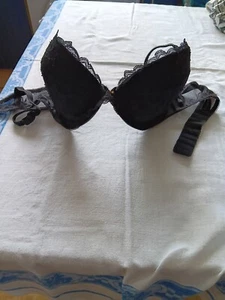 LA PERLA MALIZA - Black Bra & French knickers set size 16 - Picture 1 of 3