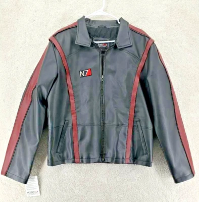 Chaqueta Moto Granate N7 Petorucci Para Hombre Color Negro Bolsillos Cuello Grande Nueva Con Etiquetas Foto 1 de 4