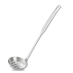 12inch Square Slotted Spoon Stainless Steel Slotted Spoon Square Handle With Hol - Picture 1 of 7