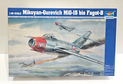 1/48 TRUMPETER MIG-15 BIS FAGOT-B #02806 NUEVO KIT MODELO AVIÓN PLÁSTICO Foto 1 de 2