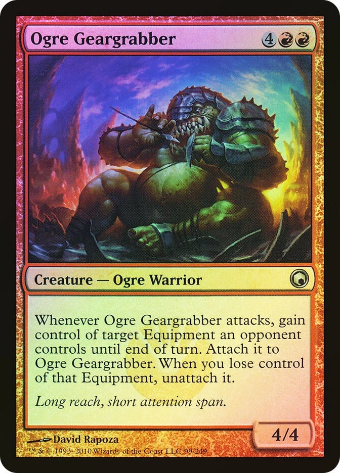 MTG FOIL Ogre Geargrabber  - Scars of Mirrodin #099 - Image 1 of 1