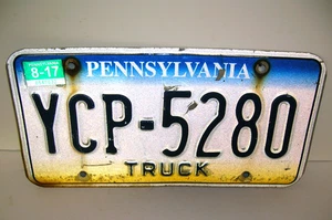 EXPIRED Pennsylvania Truck License Plate FREE SHIPPING Aluminum 1999 - 2004 - Picture 1 of 2