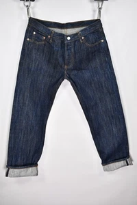 Pantalones de mezclilla para hombre vintage Levi's 501 con ribete hechos en EE. UU. azul crudo talla W36 L34 - Imagen 1 de 13