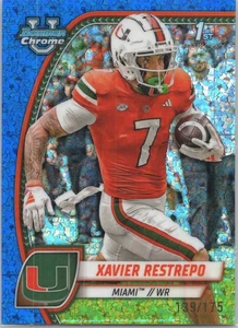 Mini diamante azul Xavier Restrepo #187 Bowman University 2024 cromo #/175 - Imagen 1 de 2