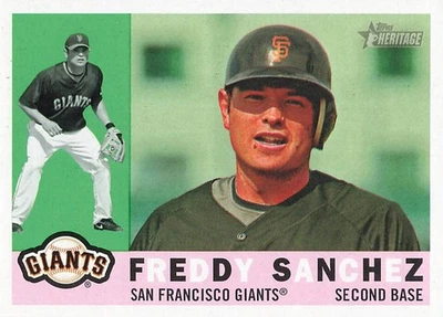 Freddy Sanchez 2009 Topps Heritage Hi Number #661 Foto 1 de 2